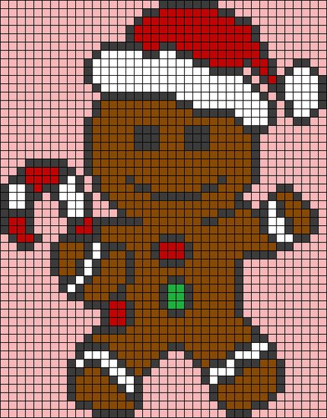 Alpha pattern #66740 | BraceletBook Easy Christmas Cross Stitch Patterns Free, Grinch Alpha Pattern, Winter Alpha Pattern, Alpha Christmas Patterns, Xmas Cross Stitch Patterns Free, Christmas Pixel Pattern, Pixel Art Pattern Christmas, Christmas Pixel Grid, Christmas Hama Beads Pattern