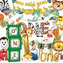 Check this out! Wild One Birthday Decorations, Jungle Animal Party, Safari 1st Birthday, Animal Party Decorations, Wild One Party, Jungle Animals Party, Animal Theme Birthday, Jungle Theme Parties, Boy Birthday Decorations