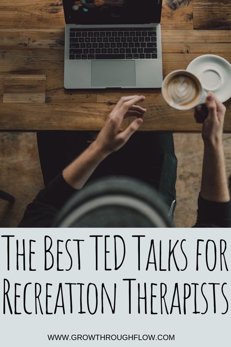 Check out these 7 educational TED Talks perfect for the growth and development of Recreation Therapists. Recreation Therapy Leisure Education, Recreation Therapy Activities, Recreational Therapy Activities, Recreation Therapist, Activity Therapy, Tedx Talks, Recreational Therapist, Recreational Therapy, Best Ted Talks