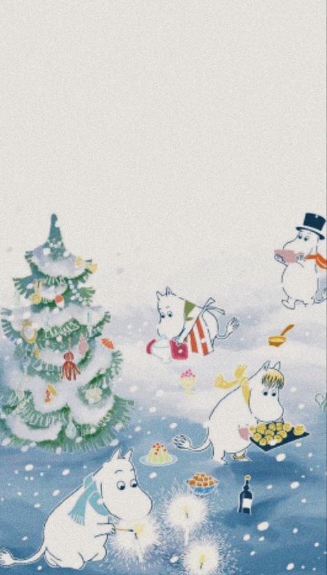 Moomin Christmas Wallpaper, Moomin Fall Wallpaper, Moomin Phone Wallpaper, Moomin Winter Wallpaper, Moominvalley Wallpaper, Moomin Wallpaper Desktop, Moomin Lockscreen, Christmas Moomin, Moomins Wallpaper