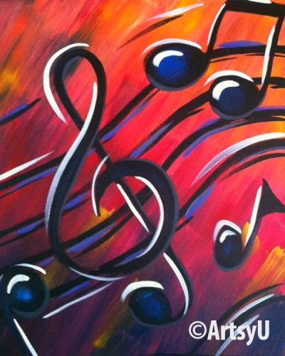 Musical Artwork, Music Notes Art, Art Musical, Music Canvas, Music Drawings, Guitar Painting, Music Painting, Music Artwork, Musical Art