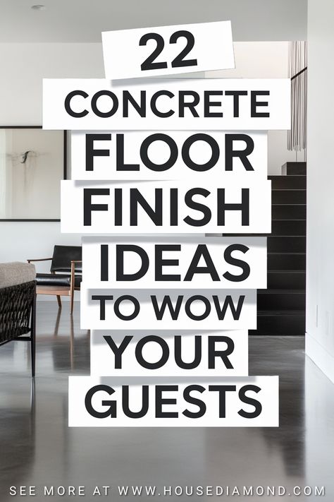 22 Concrete Floor Finish Ideas How To Do Polished Concrete Floors, Staining And Sealing Concrete Floors, Poured Concrete Bathroom Floor, Polish Cement Floor, Painted Concrete Laundry Room Floor, Modern Farmhouse With Concrete Floors, Indoor Epoxy Floor Ideas, Concrete Floors Basement Ideas, Finishing Concrete Floors Diy