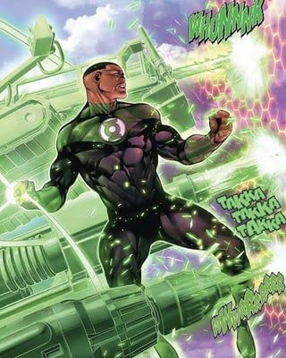 Green Lantern Oc, Green Lantern John Stewart, John Stewart Green Lantern, Marvel Fanart, Lantern Art, John Stewart, Lantern Corps, Green Lantern Corps, Black Comics