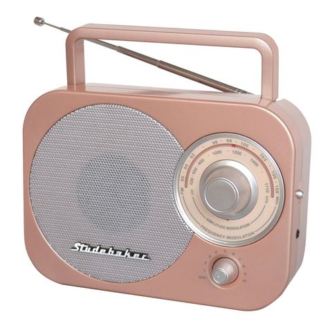 The Studebaker SB2000 AM/FM radio is an retro portable radio with classic styling, and easy to use features. The large analog tuning knob simplifies adjusting to your favorite station and the speaker delivers excellent sound with clear and static-free audio. Play music from other devices like your tablet, iPod, MP3 player or other digital audio players using the built-in auxiliary input jack. The compact, durable design features a carrying handle and telescopic antenna. The SB2000 operates on 12 Old Radio Vintage, Retro Electronics, Movie Night Gift Basket, Amazon Cart, Handheld Video Games, Retro Radios, Radio Play, Free Audio, Bunny Painting