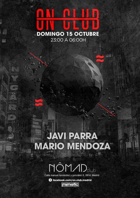 Creative Flyer Design Dance Event Poster Design, Techno Flyer Design, House Music Flyer, Techno Event Poster, Madrid Clubbing, Techno Party Poster, Techno Artwork, Techno Poster Design, Dance Event Poster