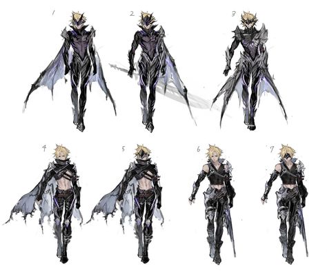 Cloud Bahamut Costume Concept Art - Final Fantasy VII: Ever Crisis Art Gallery Cloud Strife Art, Final Fantasy Cloud, Final Fantasy Artwork, Cloud Strife, Final Fantasy Art, Game Concept Art, Final Fantasy Vii, Character Costumes, Fantasy Concept Art