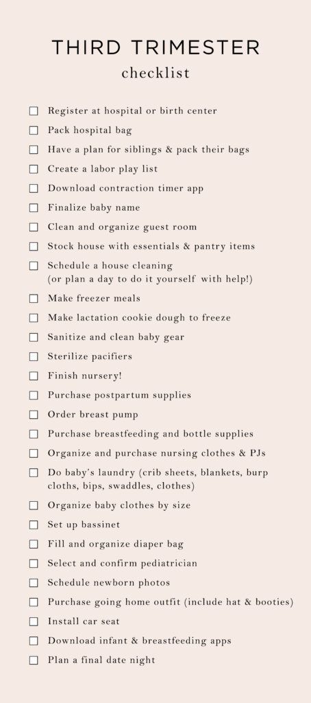 I've been feeling overwhelmed as my due date becomes closer and closer — not to mention everything I want to accomplish before the holidays begin (shopping, decorating etc.)! The other night I took a few minutes to write out a big, long to-do list and felt so much better after doing so.Baby Names Ideas Trimester Checklist, Third Trimester Checklist, Mom Checklist, Newborn Baby Tips, Newborn Mom, 3rd Trimester, Baby Checklist, Baby Life Hacks, Baby Planning