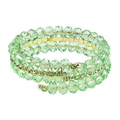 Buy 1928 Gold Tone Wrap Bracelet at JCPenney.com today and Get Your Penney's Worth. Free shipping available Affordable Elegant Glass Crystal Bracelet, Rings Making, Wire Bracelets, Coil Bracelet, 1928 Jewelry, Wrap Bracelets, Bead Bangles, Memory Wire Bracelets, Green Jewelry