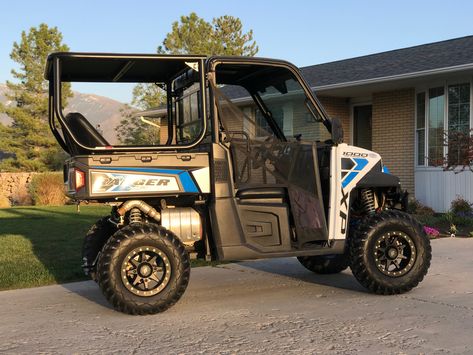 Cryptocage.com.                            Polaris Ranger XP900 Roll Cage Extension and 52” bench seat. Ranger Roll, Polaris Ranger Accessories, Can Am Defender, Polaris Utv, Honda Pioneer, Bone Stock, Can Am Commander, Aluminum Roof, Turbo S