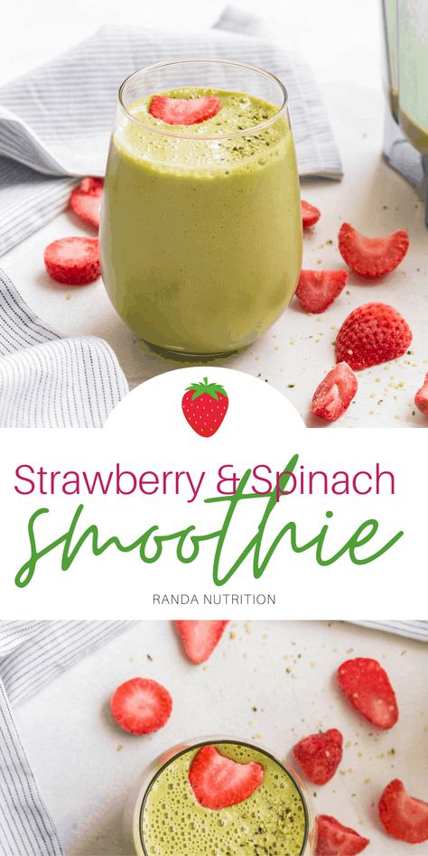 Try this healthy monster green smoothie. A tasty strawberry banana spinach smoothie for kids and picky eaters to sneak in more veggies. Works as a healthy snack idea or a post workout shake. Strawberry Spinach Smoothie Recipes, Smoothie For Kids, Strawberry Yogurt Smoothie, Strawberry Smoothie Healthy, Banana Spinach Smoothie, Delicious Green Smoothie, Healthy Smoothies For Kids, Greek Yogurt Smoothie, Spinach Smoothie Recipes