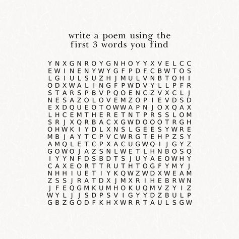 Write a poem using the first 3 words you find 👀 Can't wait to read what you come up with xo A Poem Challenge, Writing Challenges, Write A Poem, Meaningful Poems, Poetry Writing, Beautiful Poetry, Writing Challenge, Writing Poems, Writing Poetry