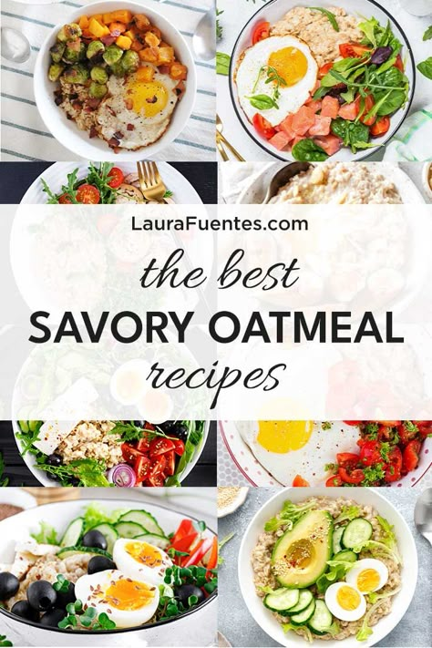 Oatmeal Dinner, Rolled Oats Recipe, Savory Oatmeal Recipes, Savory Oats, Breakfast Overnight Oats, Steel Cut Oats Recipe, Easy Comfort Food Dinners, Oats Recipes Breakfast, Breakfast Overnight