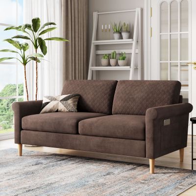 Couch Foam, Small Couches, Couch For Bedroom, Small Couch In Bedroom, Brown Loveseat, Sofa Small, Couches For Small Spaces, Small Couch, Bedroom Couch