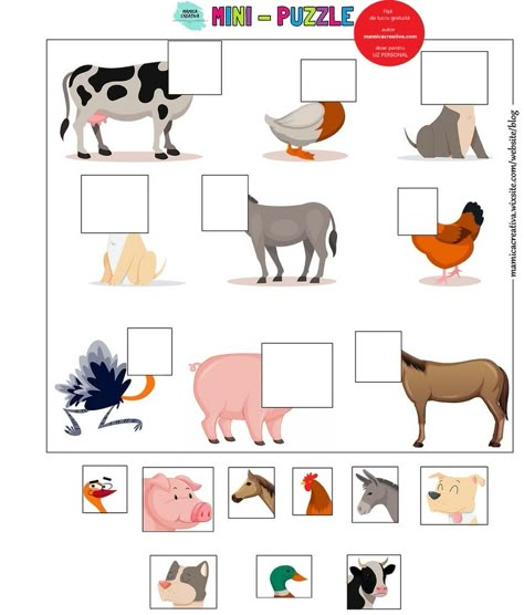 Farm Animals Activities, Preschool Activities Printable, Animal Activities For Kids, Homeschool Preschool Activities, Moleskine Sketchbook, Kids Worksheets Preschool, Kindergarden Activities, Fun Classroom Activities, Farm Activities