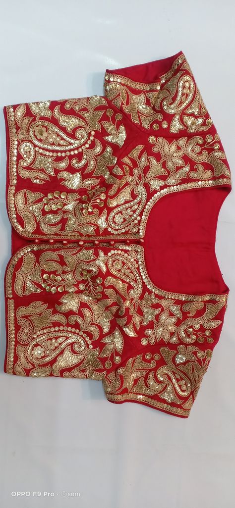 Marodi Work Crafting With Metal Sequins And Pure Dori BLOUSE Marodi Work Blouse, Dori Blouse, Marodi Work, M Embroidery, Pakistani Wedding Outfits, Fancy Blouse, Fancy Blouses, Fancy Blouse Designs, Embroidery Blouse Designs