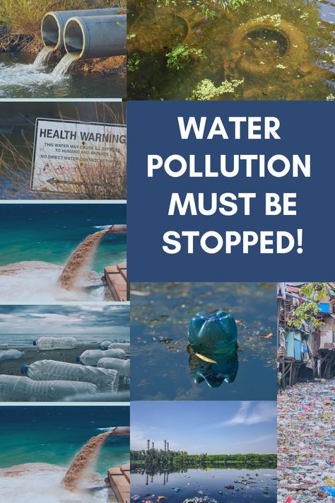 🧐What Can You Do to STOP WATER POLLUTION 💧 If you want to help keep our waters clean, there are many things you can do to prevent water pollution: ❗️ Conserve water by turning off the tap when running water is not necessary. ❗️ Be careful about what you throw down your sink or toilet. Use #environmentally household products. ❗️ Do not overuse pesticides and fertilizers. ✅Please share what else can be done to prevent #waterpollution. Cleanliness Poster, Water Pollution Poster, Pollution Poster, تلوث المياه, Water Facts, Water Health, Beach Clean Up, Ocean Unit, Reap What You Sow