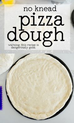 No Knead Pizza Dough is so simple! Add your favorite toppings to this easy, fluffy pizza dough recipe that requires no special equipment! |Cooking with Karli| #noknead #pizzadough #homemade #fromscratch Fluffy Pizza Dough Recipe, Fluffy Pizza Dough, Dough Recipe Easy, No Knead Pizza Dough, No Yeast Pizza Dough, Pizza Crust Dough, Pizza Dough Recipes, Cooking With Karli, Pizza Dough Recipe Easy