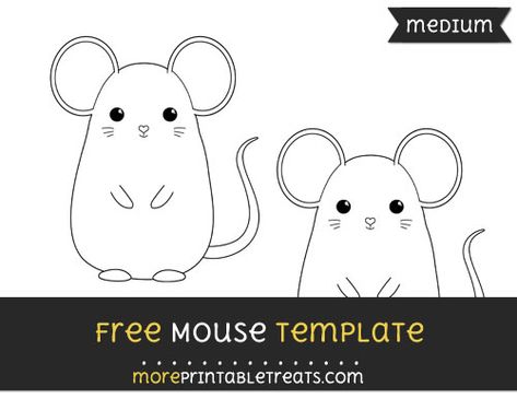 Mouse Template - Medium Mouse Paint Craft Preschool, Mouse Template Printables, Mouse Template, Diy Felt Board, Cool Crafts For Kids, Mouse And The Motorcycle, Craft Ideas With Paper, Ideas With Paper, Kids Craft Ideas