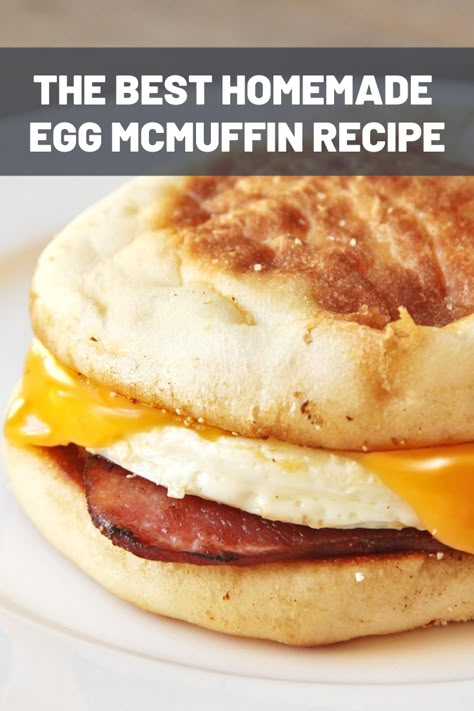 Egg Mcmuffin Recipe, Mcdonalds Recipes, Egg Benedict, Egg Mcmuffin, Breakfast Sandwich Recipes, Egg Breakfast, Taco Bell, Breakfast Brunch Recipes, Breakfast Time