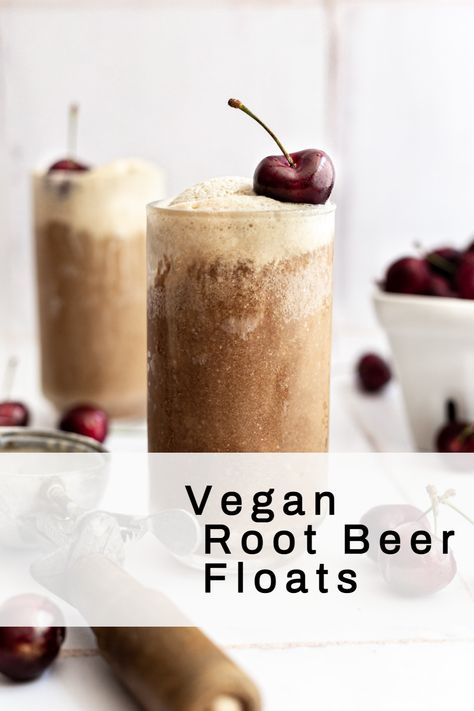 These sugar-free vegan root beer floats are the plant-based version of the traditional float. The classic summer treat turned vegan with vegan vanilla ice cream floating in bubbly plant-based root beer. #plantbasedideas #healthy #plantbasedrecipeshealthy #veganlifestyle #plantbasedeating #healthyplantbased #eating #plantbaseddinner #plantbaseddinnereasy #glutenfreeplantbasedrecipes #plantbased #glutenfree #vegan #recipes #easy #vegan #plantbased Vegan Vanilla Ice Cream, Salt Free Recipes, Whole Food Desserts, Root Beer Floats, Plantbased Recipes, Plant Based Desserts, Plant Based Diet Recipes, Ice Cream Floats, Sugar Free Vegan