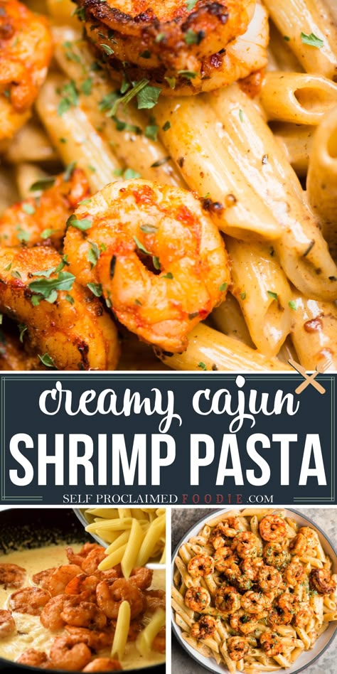 cajun shrimp pasta recipe Spicy Cream Sauce, Cajun Pasta Recipes, Seafood Boils, Cajun Sauce, Cajun Shrimp Pasta, Resep Pasta, Cajun Pasta, Best Seafood Recipes, Diner Recept