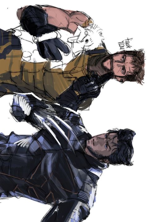 Logan X Scott Summers Fanart, 9 1 1 Fanart, Glenn Hobbs, X Men Art Fanart, Grifters Bone, Anime Wolverine, Deadpool Reference, Logan Drawing, Logan Howlett Fanart