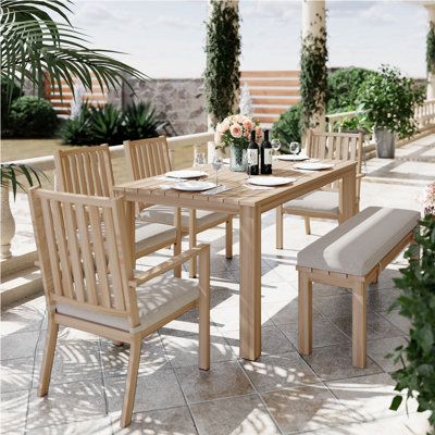 Aluminum Outdoor Dining Table, Patio Dining Furniture, Outdoor Chair Set, Outdoor Seating Set, Table And Chair Set, Dining Furniture Sets, Dining Table With Bench, Outdoor Dining Furniture, Garden Views