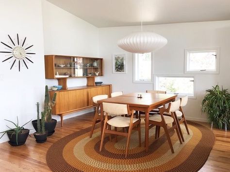 Mid century dining room decor