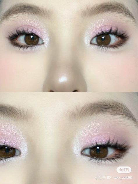 Dollette Makeup, 2011 Makeup, Pink Glitter Makeup, Gyaru Makeup, Girly Makeup, Princess Makeup, Doll Eye Makeup, Barbie Makeup, Ethereal Makeup