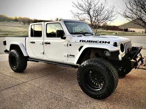 Offroad Outlaws, Custom Lifted Trucks, White Jeep, Lifted Truck, Dream Cars Jeep, Jeep Pickup, Jeep Rubicon, Jeep Stuff, Jeep Jk