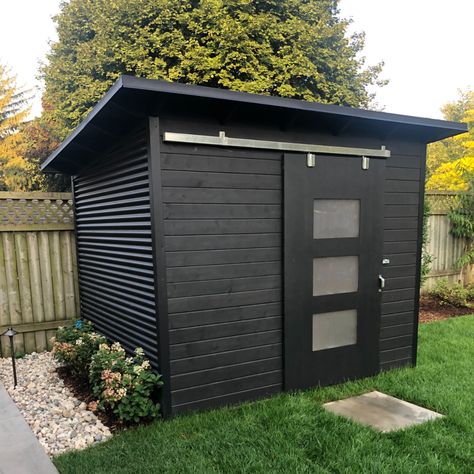 Patio Shed Ideas Backyards, Backyard Shed Design, Nice Shed Ideas, Long Shed Ideas, Diy Backyard Storage Shed, Storage Backyard Ideas, Storage Backyard, Diy Outbuilding, Steel Garden Shed