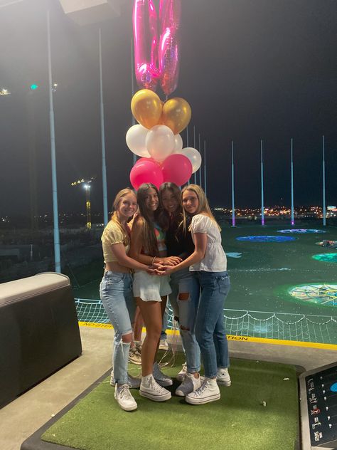 Top Golf Birthday, Top Golf Party Ideas, Top Golf Pictures, Top Golf Party, Top Golf Birthday Party, 14th Birthday Party Ideas, 15th Birthday Party Ideas, Birthday Haul, 14th Birthday Cakes