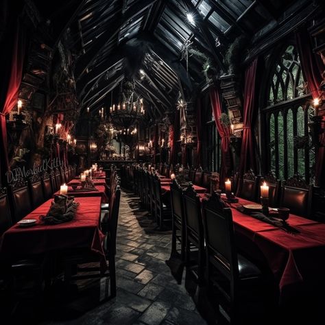 Midjourney V5 by DJMK Vampire Restaurant, Gothic Tavern, Gothic Bakery, Gothic Restaurant, Fantasy Bar, Gothic Store, Gothic Bar, Dark Restaurant, Dream Restaurant