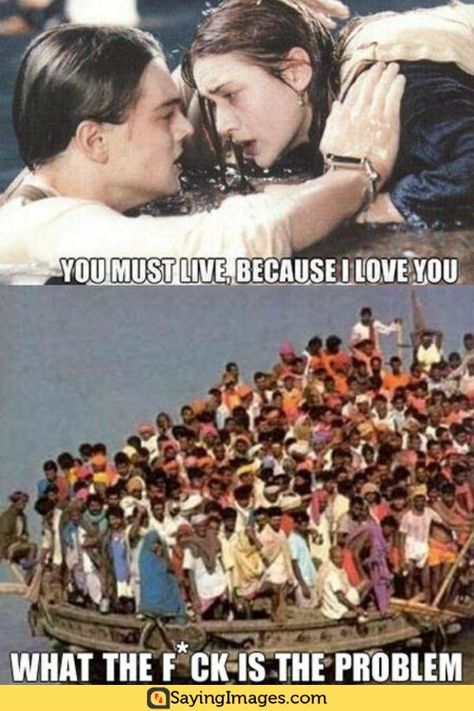 24 Funniest Titanic Memes That Will Surely Amuse You #titanicmemes #memes #funnymemes #humor #sayingimages Funny Titanic, Titanic Funny, Memes Hilarious, Funny Bunnies, Not Enough, Barack Obama, Bones Funny, Titanic, Funny Cute