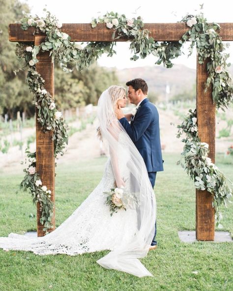 Wedding Ceremony Arbor, Arch With Greenery, Ceremony Arbor, Arbor Wedding, Wedding Arbors, Wedding Ceremony Decor, Wedding Ceremony Ideas, Wedding Ceremony Arch, Wedding Arbour