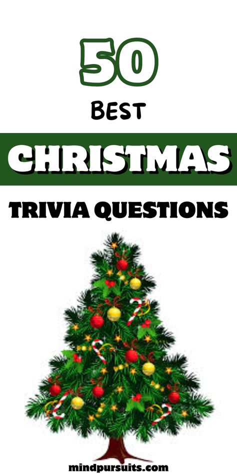 Get into the holiday spirit with the 50 best Christmas trivia questions! Test your knowledge of festive facts and traditions. Perfect for holiday gatherings and trivia enthusiasts. #ChristmasTrivia Christmas Party Trivia Games, Xmas Trivia Questions And Answers, Kids Christmas Trivia With Answers, Christmas Ice Breaker Questions, Christmas Questions For Adults, Trivia Questions And Answers For Adults, Christmas Riddles With Answers, Christmas Quiz For Kids, Christmas Quiz And Answers