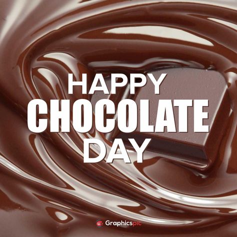 Chocolate Day Pic, Chocolate Background, Happy Chocolate Day, Chocolate Day, February 9, Photo Editing Software, Design Skills, Print Templates, Free Photo