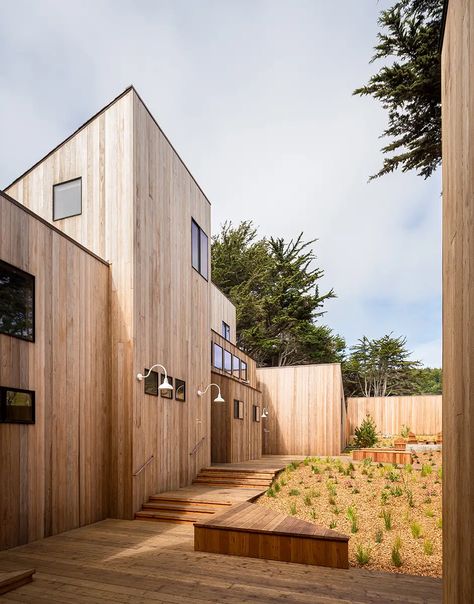 Snapshot: At The Sea Ranch, NICOLEHOLLIS Refreshes the Lodge's Interiors with Thoughtful Touches | Architectural Record Sea Ranch Lodge, Soothing Aesthetic, The Sea Ranch, Cedar Stain, San Francisco Design, Sea Ranch, At The Sea, Scandinavian Minimalism, Ranch Style Homes