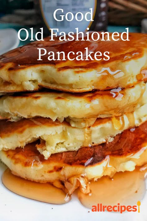 Old Fashioned Pancake Recipe, Old Fashioned Pancakes, All Recipes Pancakes, Homemade Pancake Recipe, Best Pancake Recipe, Pancake Recipe Easy, Homemade Pancakes, Pancakes Easy, Breakfast Pancakes