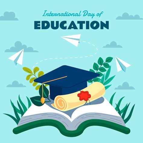 Education Mural Art, International Education Day Poster, Poster Education Design, Education Banner Design Ideas, Poster About Education, Quality Education Poster, Education Day Poster, Education Graphic Design, Education Slogans