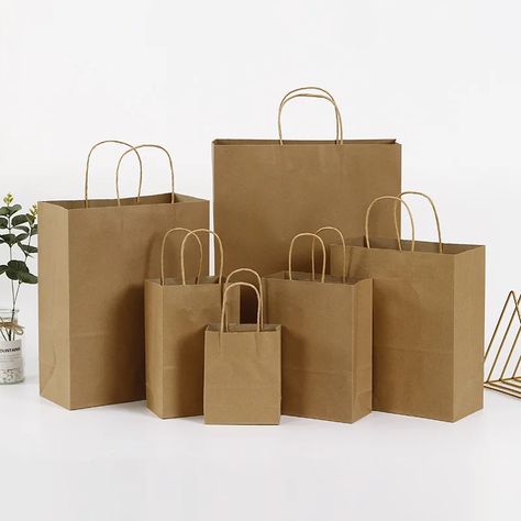 Brown Kraft Paper Bags with Handles 12pcs Bulk Small Paper Gift Bags for Small Business Shopping Bags For Small Business, Brown Kraft Paper, Paper Gift Bags, Shop Small Business, Brown Kraft, Box Bag, Paper Bags, Kraft Paper, Festival Party