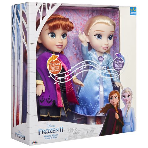 Disney Frozen 2 Princess Anna and Elsa Sister Interactive Feature Doll 2 pack - Walmart Exclusive #Ad #Anna, #AFFILIATE, #Elsa, #Sister Elsa Sister, Elsa Singing, Elsa And Anna Dolls, Muñeca Baby Alive, Frozen Dolls, 2 Princess, Anna Doll, Elsa Doll, Sister Dolls