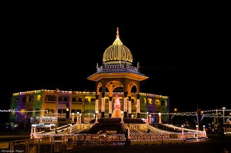 Mysuru Dasara 2016 (KR Circle) Mysuru Dasara, Empire State, Empire State Building, Cityscape, Building, Travel