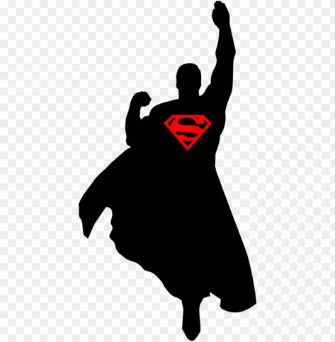 Superman Silhouette, Background Png Images, Super Papa, Clear Background, Silhouette Png, Batman And Superman, Background Png, Silhouette Svg, Stock Pictures