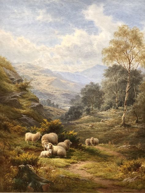 Countryside Paintings Landscapes, Painting Countryside, 18th Century Landscape, Aesthetic Paintings, Countryside Paintings, James Arthur, Landscape Artwork, Vintage Landscape, Old Paintings