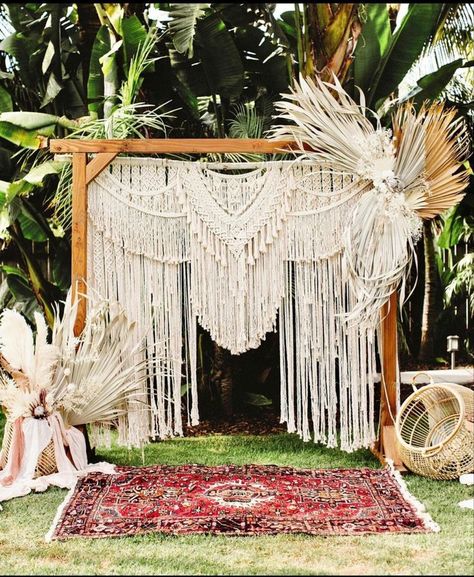 Crafty Wedding, Antler Wall Hanging, Macrame Banner, Macrame Wedding Arch, Curtain Macrame, Hanging Curtain, Macrame Wedding Backdrop, Daughters Wedding, Backdrop Decor