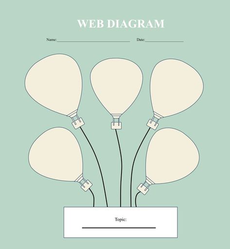 Web Diagram Graphic Organizer Creative Graphic Organizer Template, Creative Graphic Organizer Design, Creative Graphic Organizer, Web Diagram, Autobiography Template, Main Idea Graphic Organizer, Diagram Graphic, Graphic Organizer Template, Mind Map Template