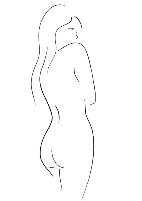 Body Outline, Cool Pencil Drawings, Picasso Art, Outline Drawings, Body Drawing, Hello Beautiful, Woman Painting, Line Art Drawings, Pencil Drawings