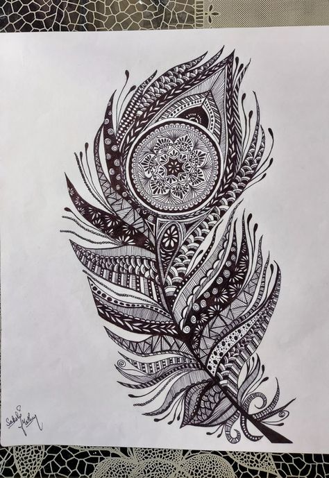 Mandala Art Feather, Peacock Feather Mandala Tattoo, Mandala Feather Drawing, Peacock Drawing Mandala, Mandala Feather Tattoo, Peacock Feathers Drawing, Mandala Peacock Design, Peacock Feathers Tattoo, Feather Mandala Art