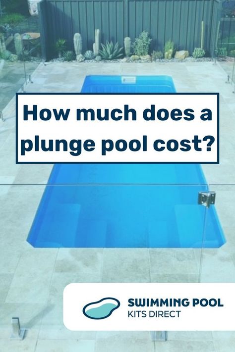 Plunge pools are more popular than ever in Australia. Our backyards are becoming smaller but we still want to have a splash and relax in the sun and this is where a plunge pool is the perfect investment. There are various factors to consider when looking at the price of a plunge pool but to save the most amount of money, a DIY plunge pool is a smart option. Read our article to find out more. Plunge Pool Ideas Small Spaces, Plunge Pool Cost, Diy Plunge Pool, Swim Up Bar Pool, Small Plunge Pool, Fiberglass Pool Cost, Small Fiberglass Pools, Swimming Quotes Funny, Swimming Suits Bikinis